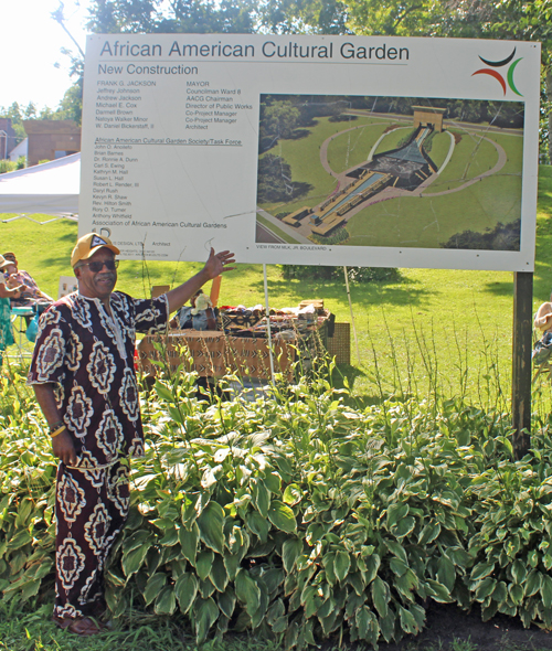 Carl Ewing in African American Cultural Garden